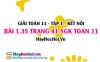 Bài 1.35 SGK Toán 11 tập 1 Kết nối tri thức